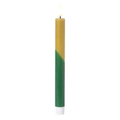LED dinerkaars duo - groen/olijfgroen - ø2.2x24.5 cm