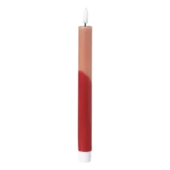 LED dinerkaars duo - roze/rood - ø2.2x24.5 cm