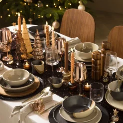 LED dinerkaars rib - bruin - ø2.2x24.5 cm