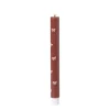 LED dinerkaars strikjes - roze/rood - ø2.2x24.5 cm