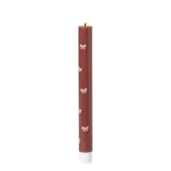 LED dinerkaars strikjes - roze/rood - ø2.2x24.5 cm