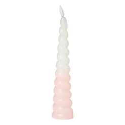 LED dinerkaars swirl - roze - ø5x20 cm