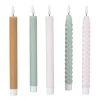 LED dinerkaars twist smal - groen - ø2.5x24.5 cm