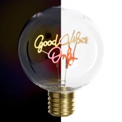 Ledlampje good vibes only - ø12.5x16 cm