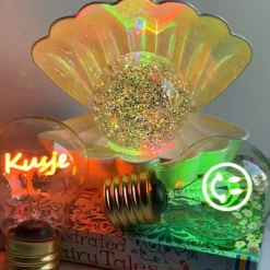 Ledlampje kusje - oranje - ø7x12 cm