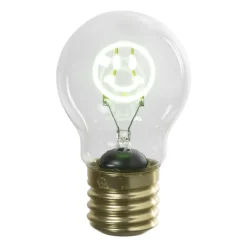 Ledlampje smiley - groen - ø7x12 cm