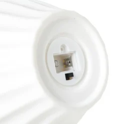 LED lamp keramiek hoog - wit - 16x13.5x13.5 cm