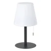 LED tafellamp USB - wit/zwart - ø16.5x21 cm