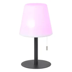 LED tafellamp USB - wit/zwart - ø16.5x21 cm