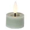 LED waxinelichten - groen - set van 3