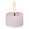 LED waxinelichten - roze - set van 3