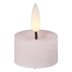 LED waxinelichten - roze - set van 3