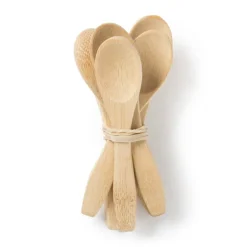 Lepels bamboe - 9.5 cm - set van 6