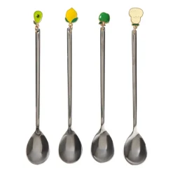 Lepels met hangers fruit - set van 4