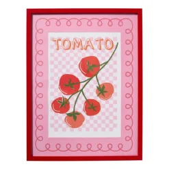 Lijst met tomaten - multikleur - 30x40 cm