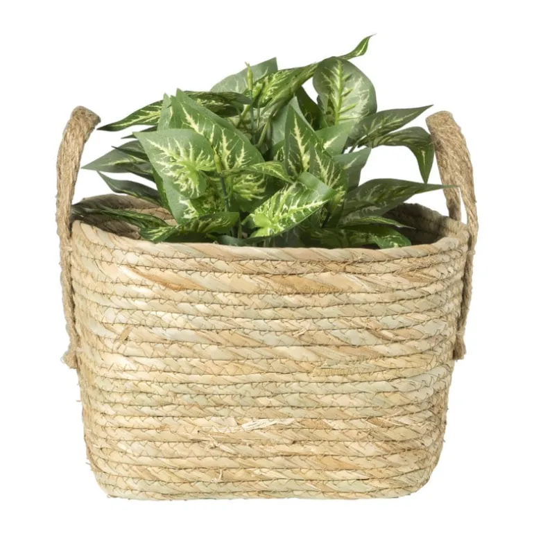 Mand Basix vierkant - 26x26x26 cm - naturel