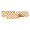 Mand checks groot - oranje/wit - 15x36x26 cm