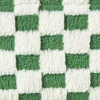 Mand checks middel - groen/wit - 13x33x23 cm