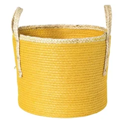 Mand colors - geel/bruin - ø21x18 cm