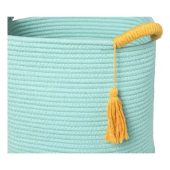 Mand colors hoog - blauw/oranje - ø34x34 cm