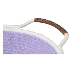 Mand colors laag - lila/wit - ø30x10 cm