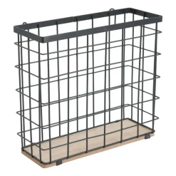 Mandje voor wandrek - 24x9x22 cm - zwart