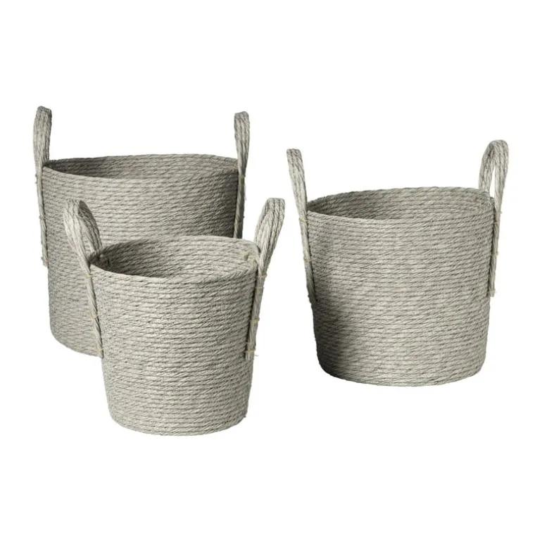 Mand Lotte - ø25x28 cm - grijs