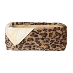 Mand luipaard - 15x36x26 cm - bruin/beige