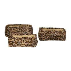 Mand luipaard - 11x30x20 cm - bruin/beige