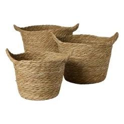 Mand rond L - bruin - ø26x33 cm