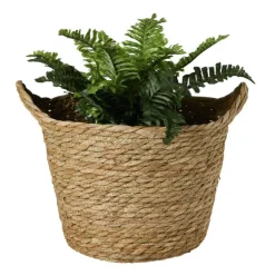Mand rond M - bruin - ø23x27 cm