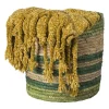 Mand streep klein - groen - ø24x24 cm