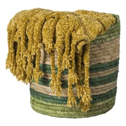 Mand streep klein - groen - ø24x24 cm