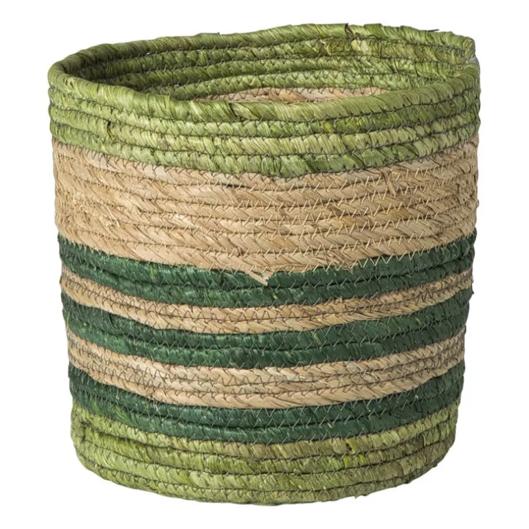 Mand streep klein - groen - ø24x24 cm