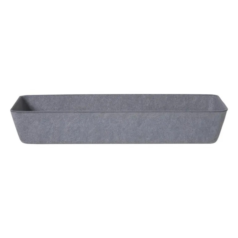 Mand vilt langwerpig - grijs - 6x36x14 cm