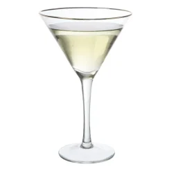 Martiniglas gouden rand - glas - 220 ml