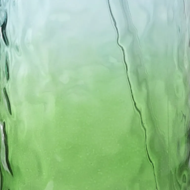 Mason jar iriserend - groen - ø7.5x14 cm