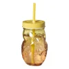 Mason jar toekan - oranje/geel - 400 ml