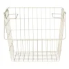 Metalen stapelmand - wit - 26x31.5x31 cm