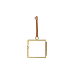 Mini Fotokadertje hangend - goud - 6x8.5 cm