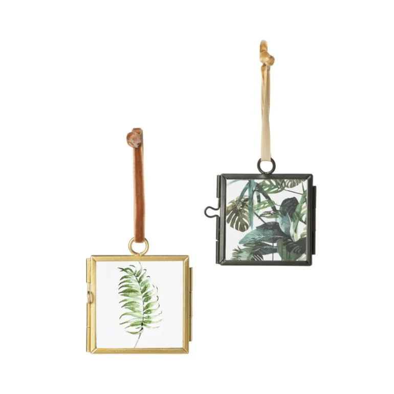 Mini Fotokadertje hangend - zwart - 6x8.5 cm
