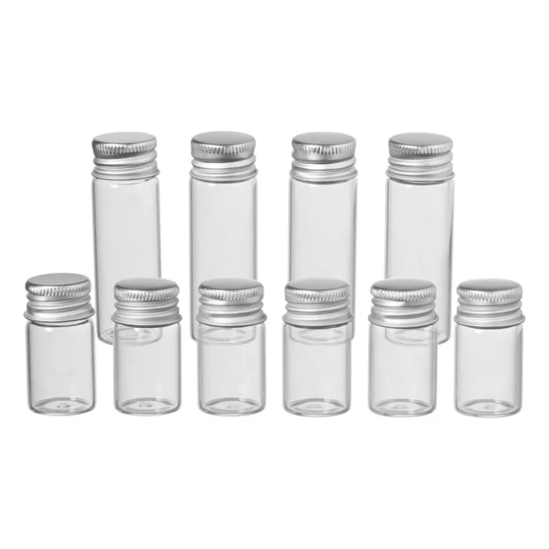 Mini glazenflesjes - 9 ml - set van 6