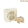 Mini olifant in tasje - diverse kleuren - 3 cm