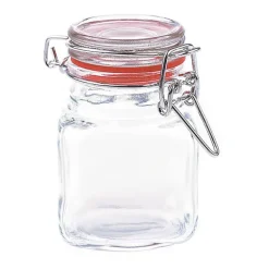 Mini-voorraadpot Klemdeksel vierkant