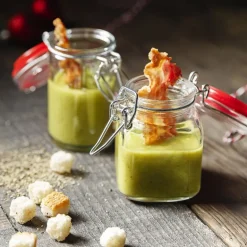 Mini-voorraadpot Klemdeksel vierkant