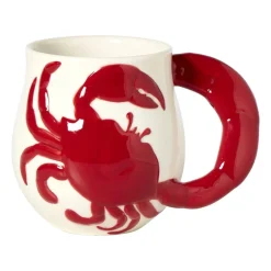 Mok krab - blauw/rood - 500 ml