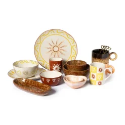 Mok luna - beige/geel - 300 ml