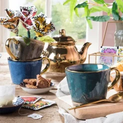 Mok met gouden oor - grijs - 250-ml