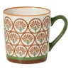 Mok print - groen/bruin - 240 ml