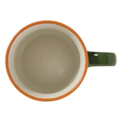 Mok print - groen/bruin - 240 ml